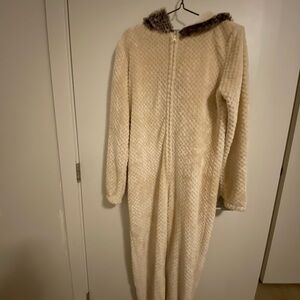 Cozy Cream Hooded Onesie